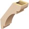 Ekena Millwork 5-inch W x 14-inch D x 18-inch H Olympic Rough Cedar Woodgrain TimberThane Knee Brace, Primed BRCUR05X14X18OLYRCPR - alternate 5